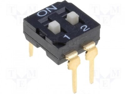 DI-02 DI-02 DIP-SWITCH DIL on-off enclosure 2 sections